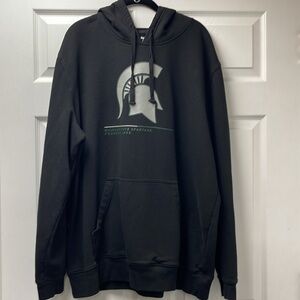 Michigan State SPARTANS Black Hoodie Sweatshirt 3XL